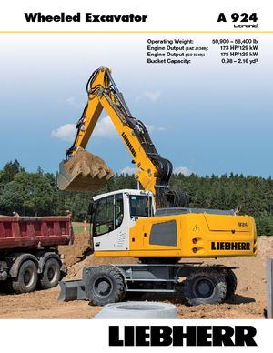 Колісні екскаватори Liebherr A 924 Litronic