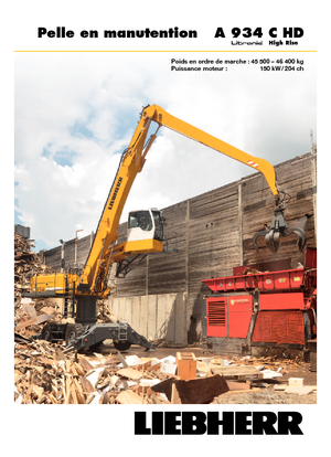 Колісні екскаватори Liebherr A 934 C HD Litronic High Rise