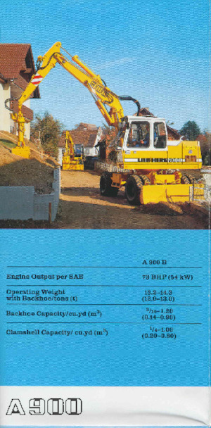Колісні екскаватори Liebherr A 942