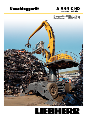 Колісні екскаватори Liebherr A 944 C HD Litronic High Rise