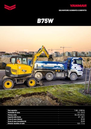 Колісні екскаватори Yanmar B 75 Circular