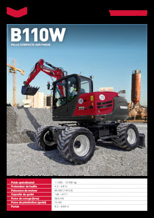 Колісні екскаватори Yanmar B110W