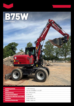 Колісні екскаватори Yanmar B75W TPA 