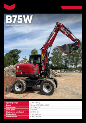 Колісні екскаватори Yanmar B75W TPA 