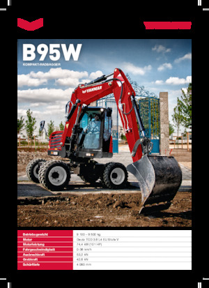 Колісні екскаватори Yanmar B95W TPA 
