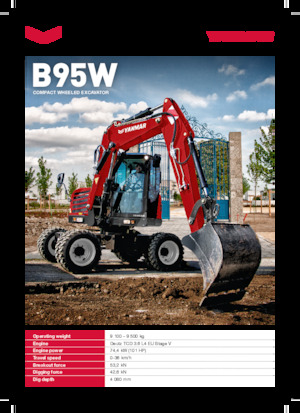 Колісні екскаватори Yanmar B95W TPA 