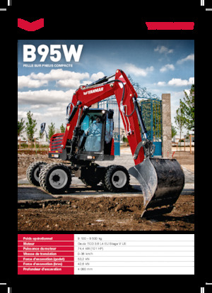 Колісні екскаватори Yanmar B95W TPA 