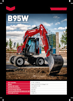 Колісні екскаватори Yanmar B95W TPA 