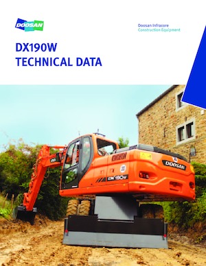 Колісні екскаватори Doosan DX 190 W
