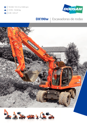 Колісні екскаватори Doosan DX 190 W