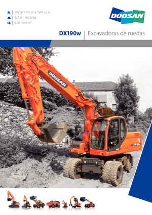 Колісні екскаватори Doosan DX 190 W