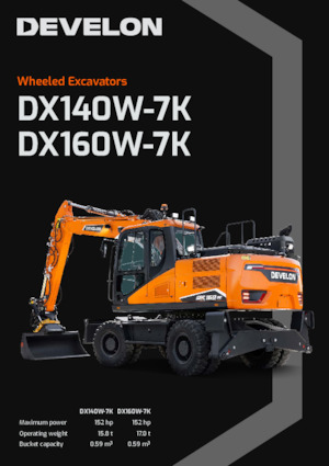 Колісні екскаватори Develon DX160W-7K