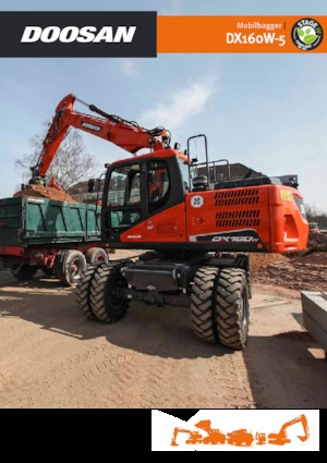Колісні екскаватори Doosan DX160W-5