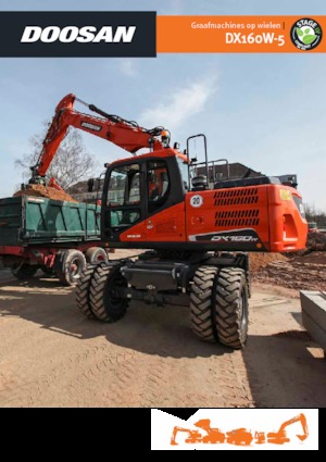 Колісні екскаватори Doosan DX160W-5