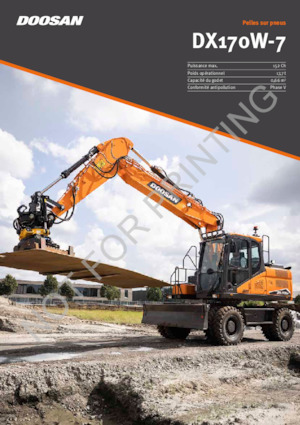 Колісні екскаватори Doosan DX170W-7
