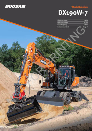 Колісні екскаватори Doosan DX190W-7