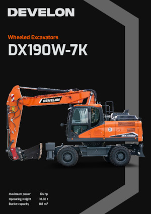 Колісні екскаватори Develon DX190W-7K