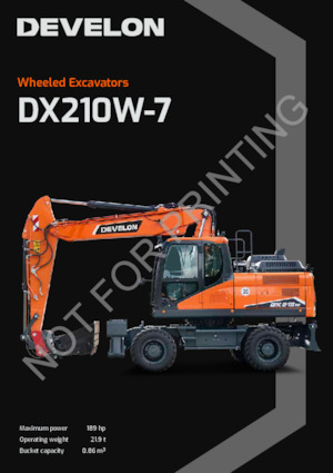 Колісні екскаватори Develon DX210W-7 