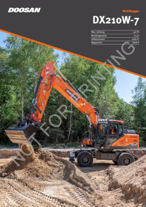 Колісні екскаватори Doosan DX210W-7
