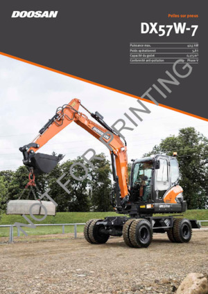 Колісні екскаватори Doosan DX57W-7