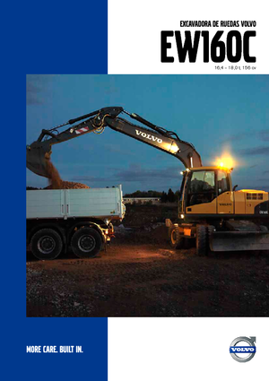 Колісні екскаватори Volvo EW160C