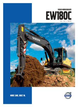 Колісні екскаватори Volvo EW180C