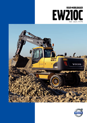 Колісні екскаватори Volvo EW210C