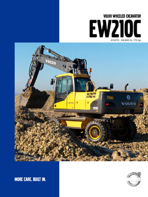 Колісні екскаватори Volvo EW210C