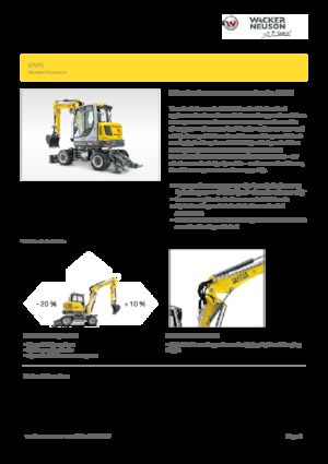 Колісні екскаватори Wacker Neuson EW 65