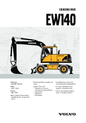 Колісні екскаватори Volvo EW140