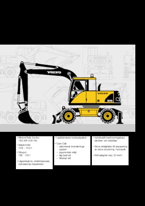 Колісні екскаватори Volvo EW140
