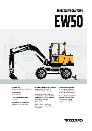 Колісні екскаватори Volvo EW50V