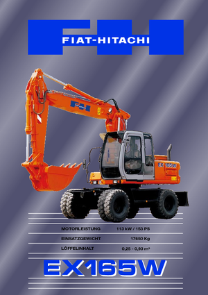 Колісні екскаватори Fiat-Hitachi EX 165 W