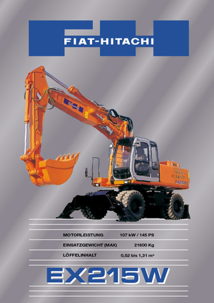 Колісні екскаватори Fiat-Hitachi EX 215 W