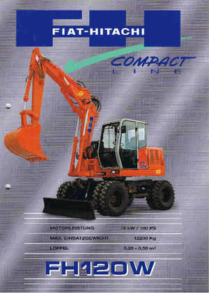 Колісні екскаватори Fiat-Hitachi FH 120 W
