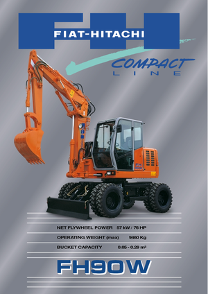 Колісні екскаватори Fiat-Hitachi FH 90 W