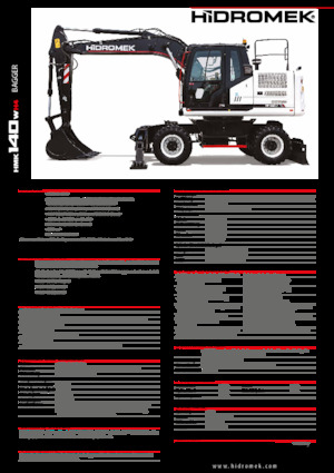 Колісні екскаватори Hidromek HMK 140 W