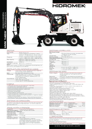 Колісні екскаватори Hidromek HMK 140 W