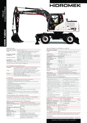 Колісні екскаватори Hidromek HMK 140 W