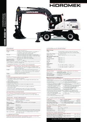 Колісні екскаватори Hidromek HMK 200 W