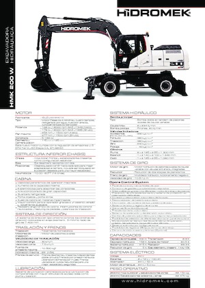 Колісні екскаватори Hidromek HMK 200 W