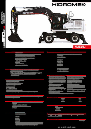 Колісні екскаватори Hidromek HMK 210 W