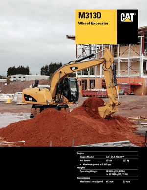 Колісні екскаватори Caterpillar M313D VAH