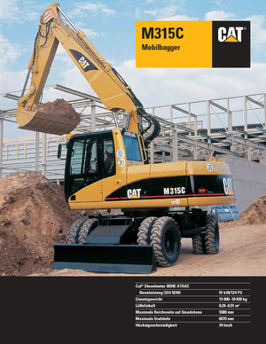 Колісні екскаватори Caterpillar M 315 C VAH