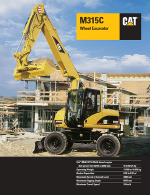 Колісні екскаватори Caterpillar M 315 C VAH