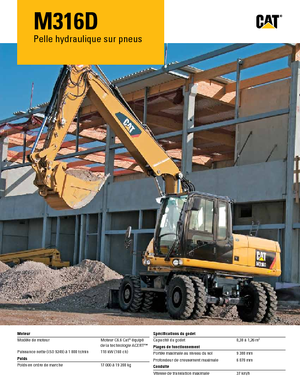 Колісні екскаватори Caterpillar M316D Mono