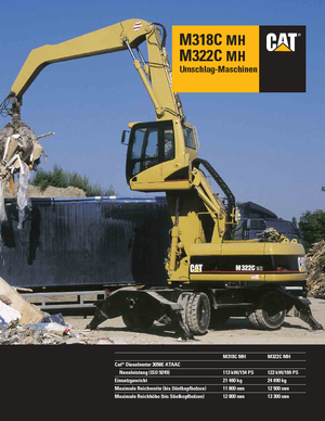 Колісні екскаватори Caterpillar M 318 C MH