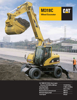 Колісні екскаватори Caterpillar M 318 C VAH