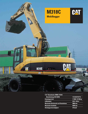 Колісні екскаватори Caterpillar M 318 C VAH