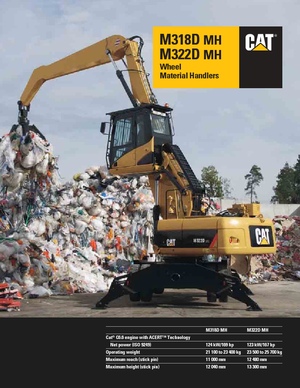 Колісні екскаватори Caterpillar M318D MH